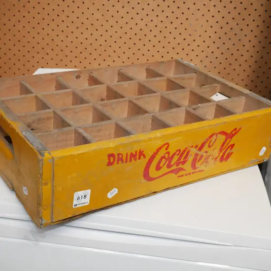 wooden Coca Cola crate