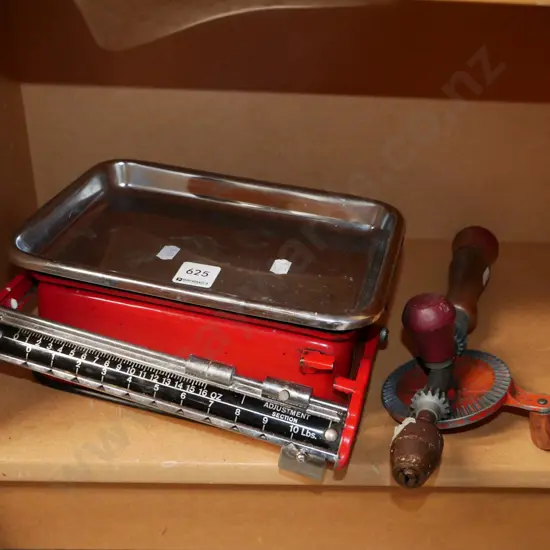 kitchen scales, eggbeater drill