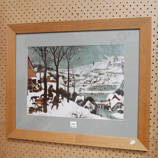 framed Bruegel print