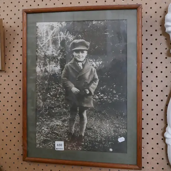 framed photographic print - portrait of a boy