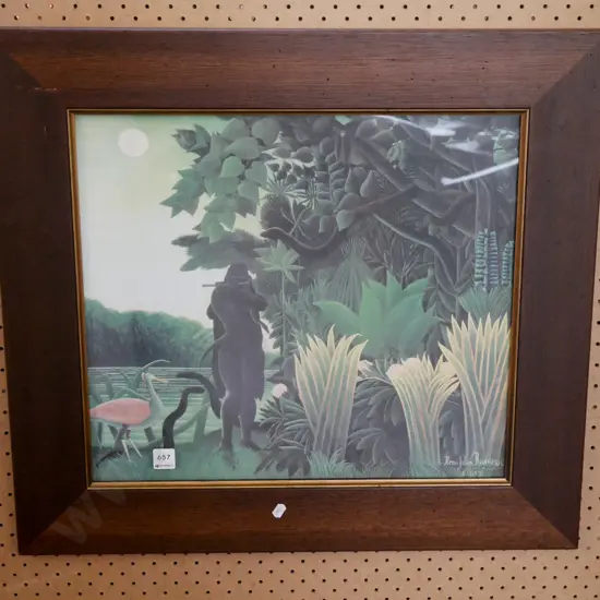 framed fantasy print