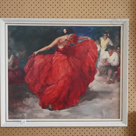 framed print - flamenco dancer