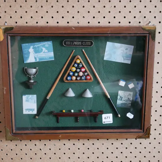 billiards shadow box