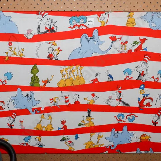 boxed Dr Seuss fabric print