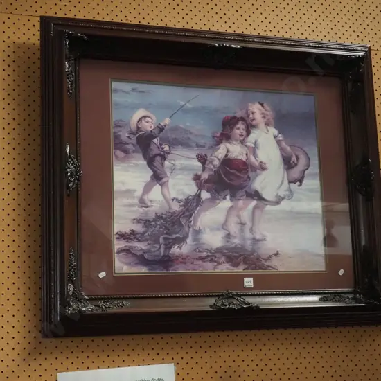 ornate framed Pears advertising print