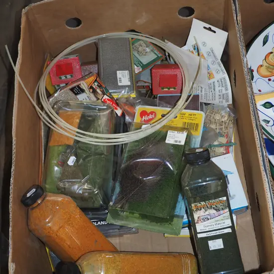 box; model layout train layout materials etc