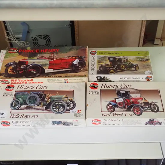 4x yet to be assembles models - vintage cars