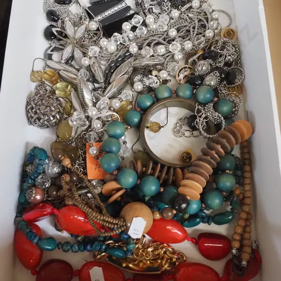 box of costume jewellery