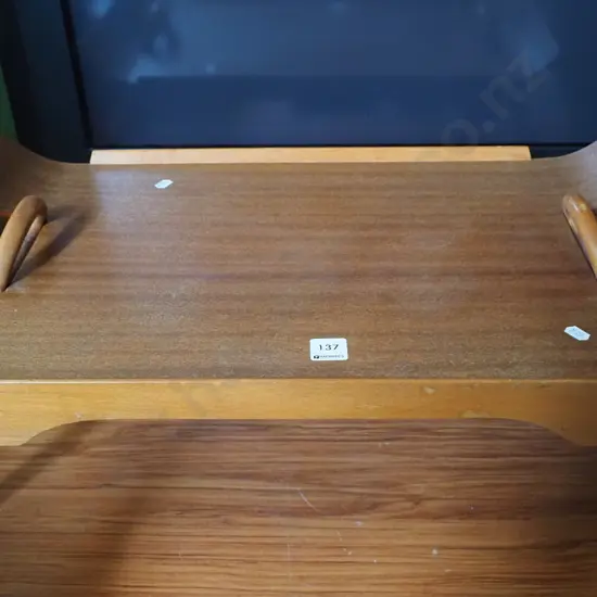 restorer's mid-century tray with folding legs