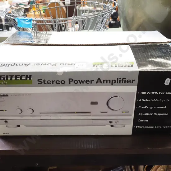 boxed Digitech power stereo amplifier