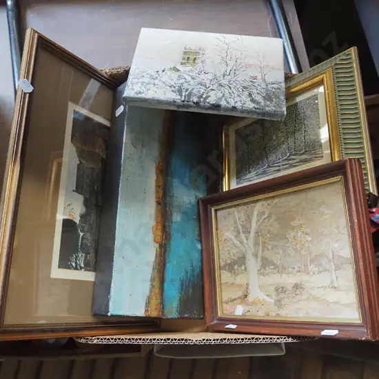box of artworks