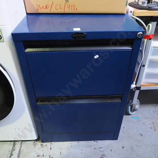Precision 2 drawer filing cabinet -no key