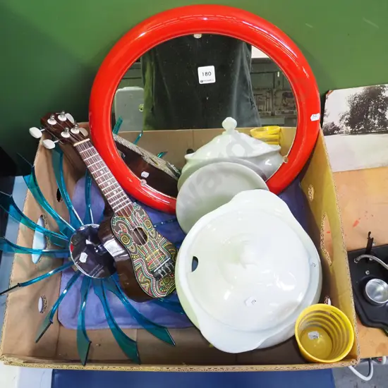 box; fruit bowl, wall mirror , soup tureen etc