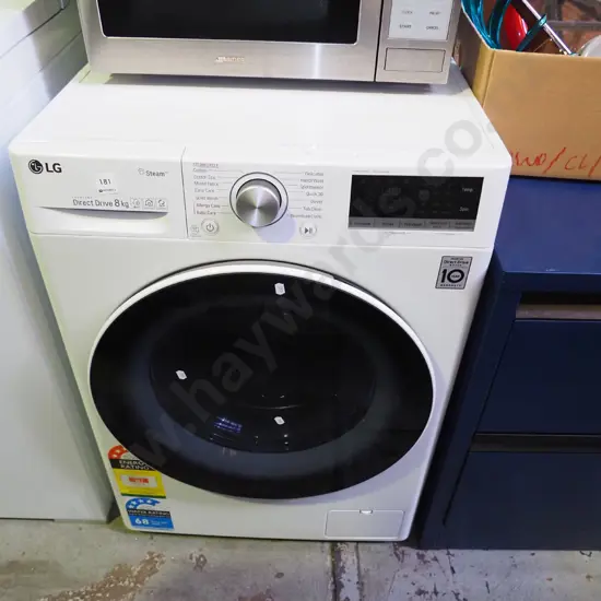 LG front load washing machine with steam cycle