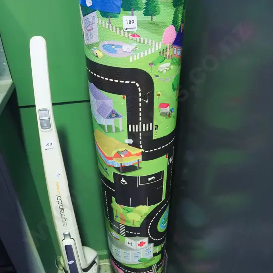 child's toy road layout mat