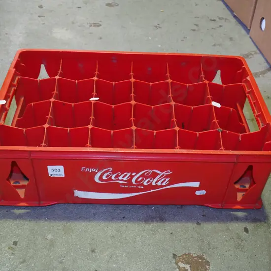 plastic Coca Cola crate