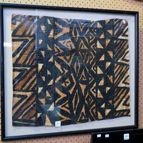 framed tapa cloth