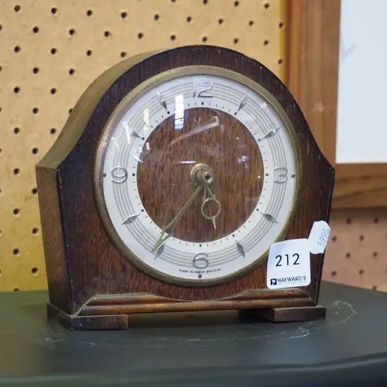 small Smith's mantle clock - has digital internal replacement