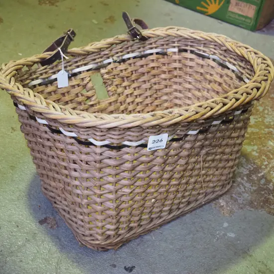 cane basket for bike handle bars