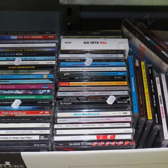 box of CDs
