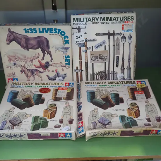 4x boxes of military miniatures