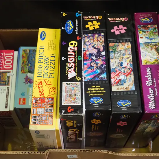 box of puzzles