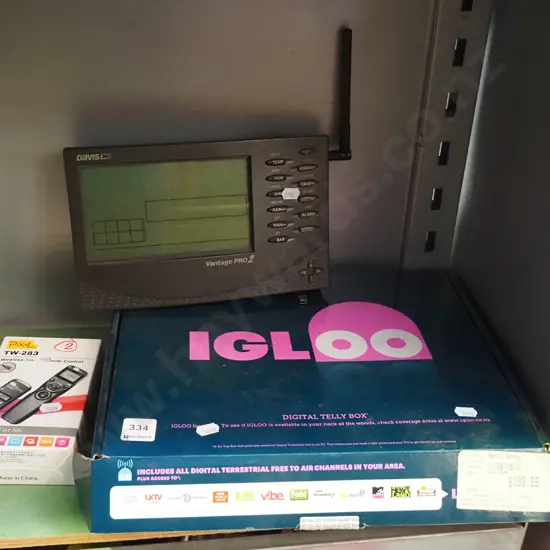 digital telly box, weather station monitor, wireless timer remote control