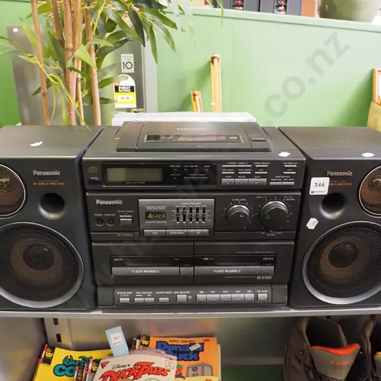 Panasonic CD radio and twin cassette player