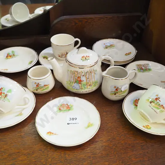 vintage fairy tale child's tea set - repair to tea pot lid