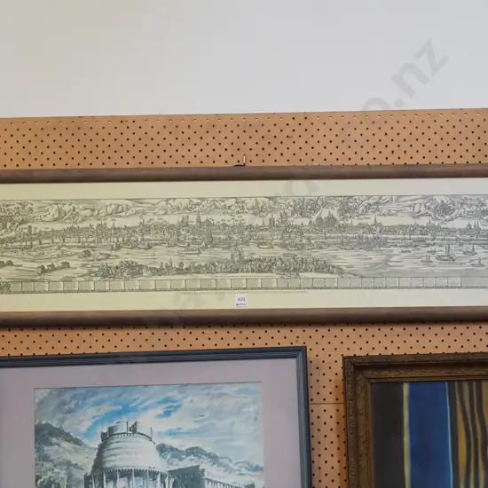 framed reproduction print - city