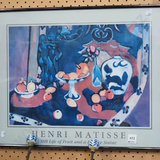 framed Matisse print