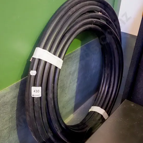 roll of black irrigation pipe