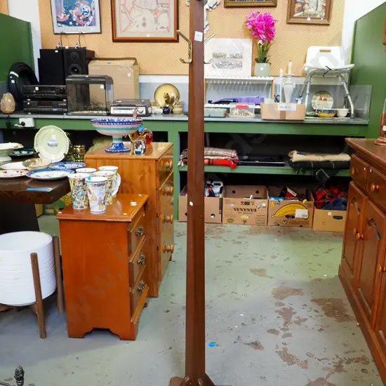 wooden coat stand