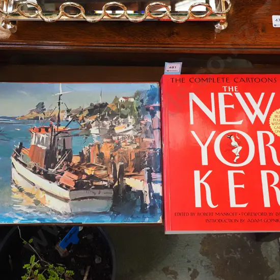 2x artbooks; New Yorker cartoons, Douglas Badcock book