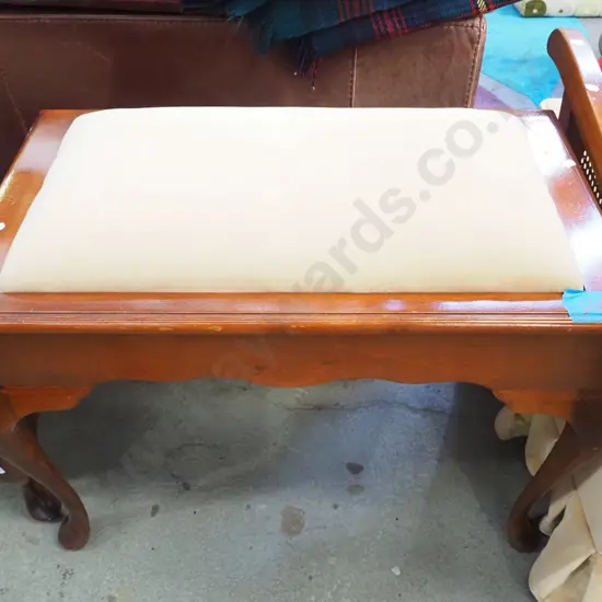 cab leg mahogany piano stool