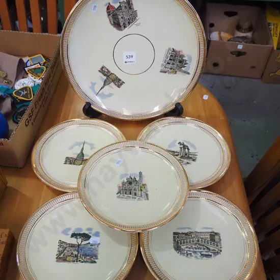 various hand made Italian plates