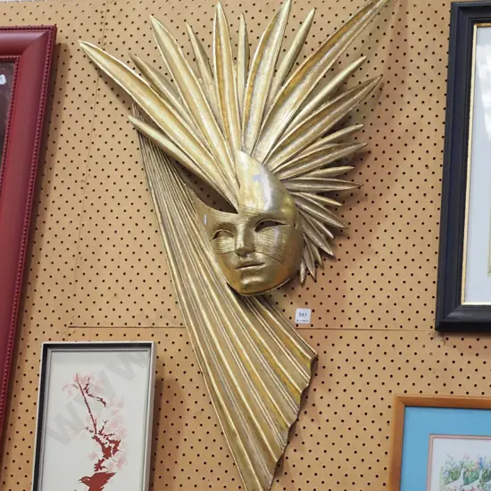 wall mounted masquerade mask