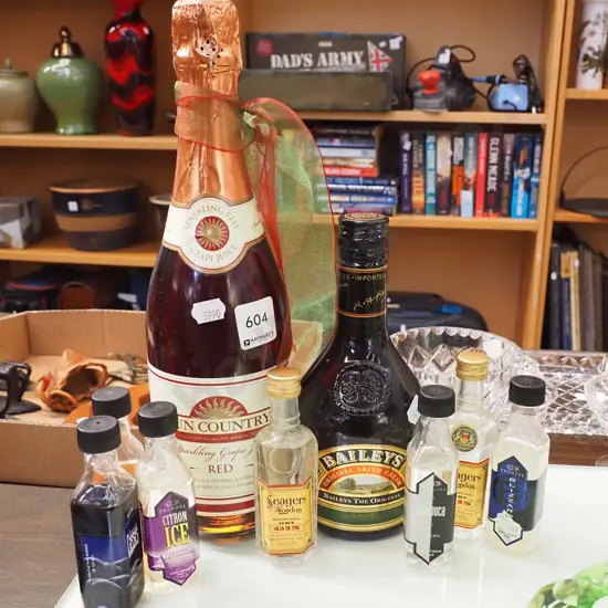 sparkling grape juice, Baileys Irish Cream