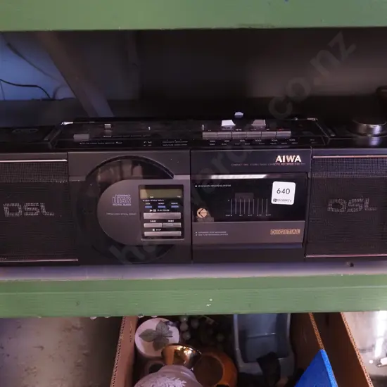 Aiwa radio cassette and CD player