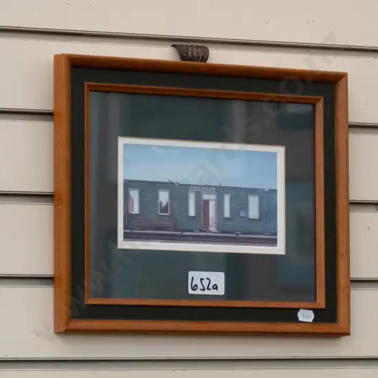 small framed Grahame Sydney print - Waipiata