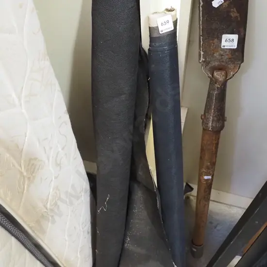 roll of weed mat, roll of fine black mesh