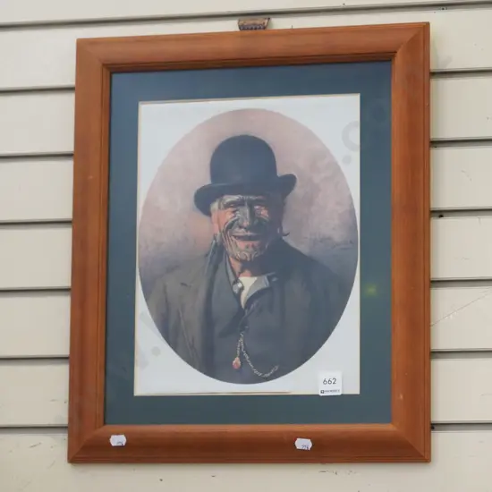 framed Goldie print - portrait