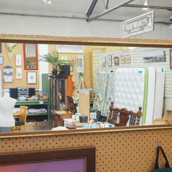 gilt framed wall mirror