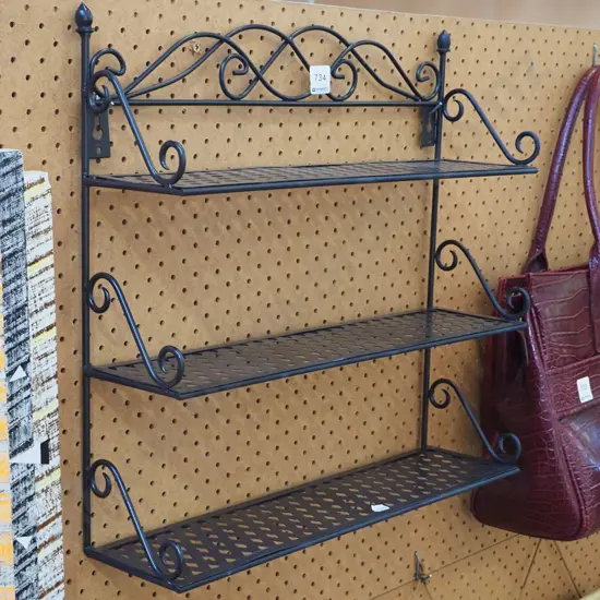 metal wall mounted shelves