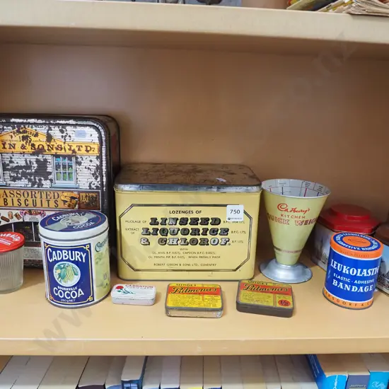 vintage tins etc