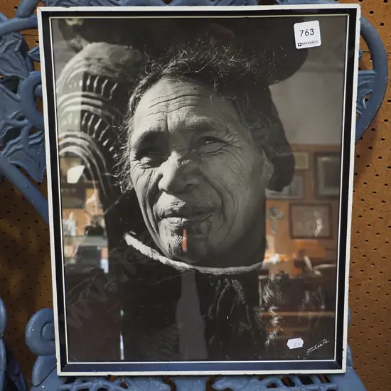 framed photo print - woman