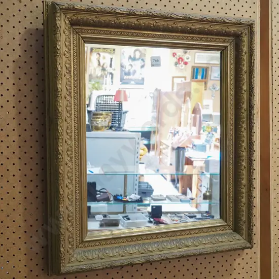 gilt framed wall mirror H-600 W-520