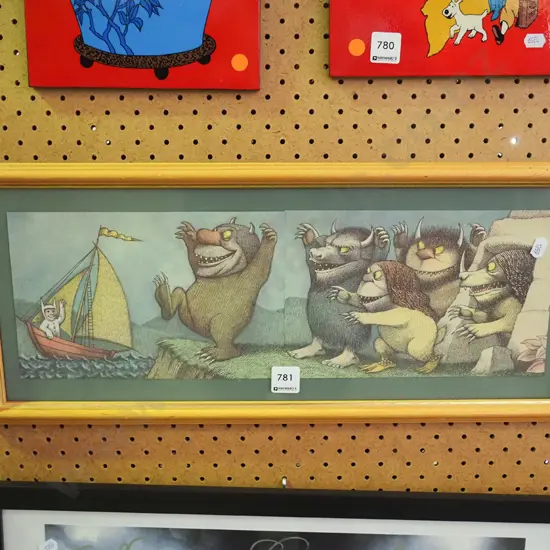 framed Where The Wild Things Are print