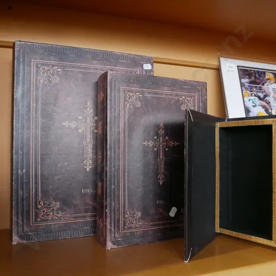 book themed storage boxes