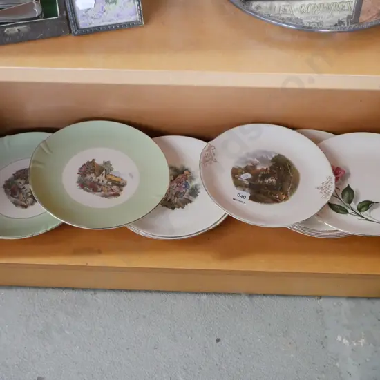 shelf of cabinet plates